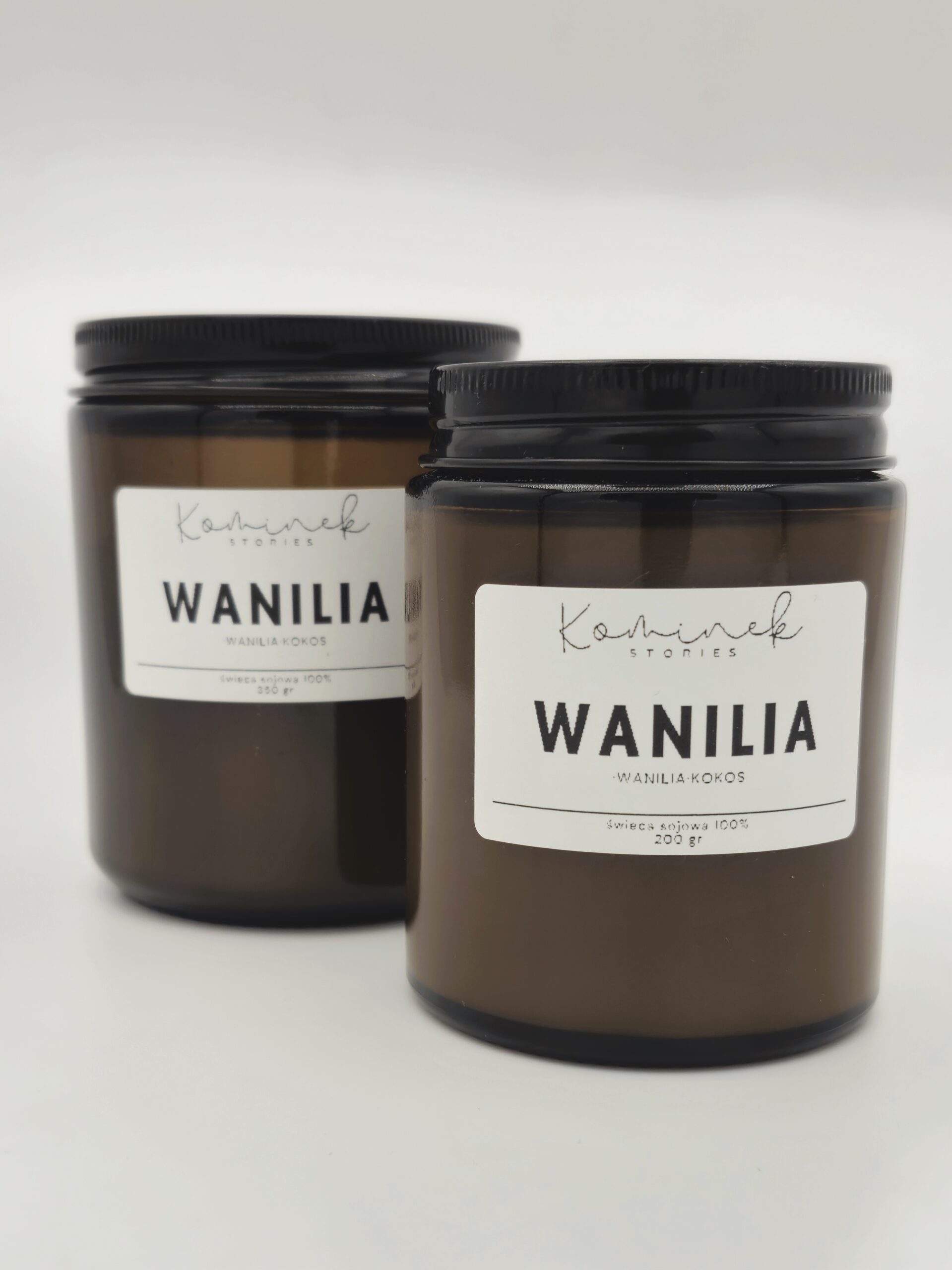 ŚWIECA SOJOWA WANILIA W SŁOIKU 200g