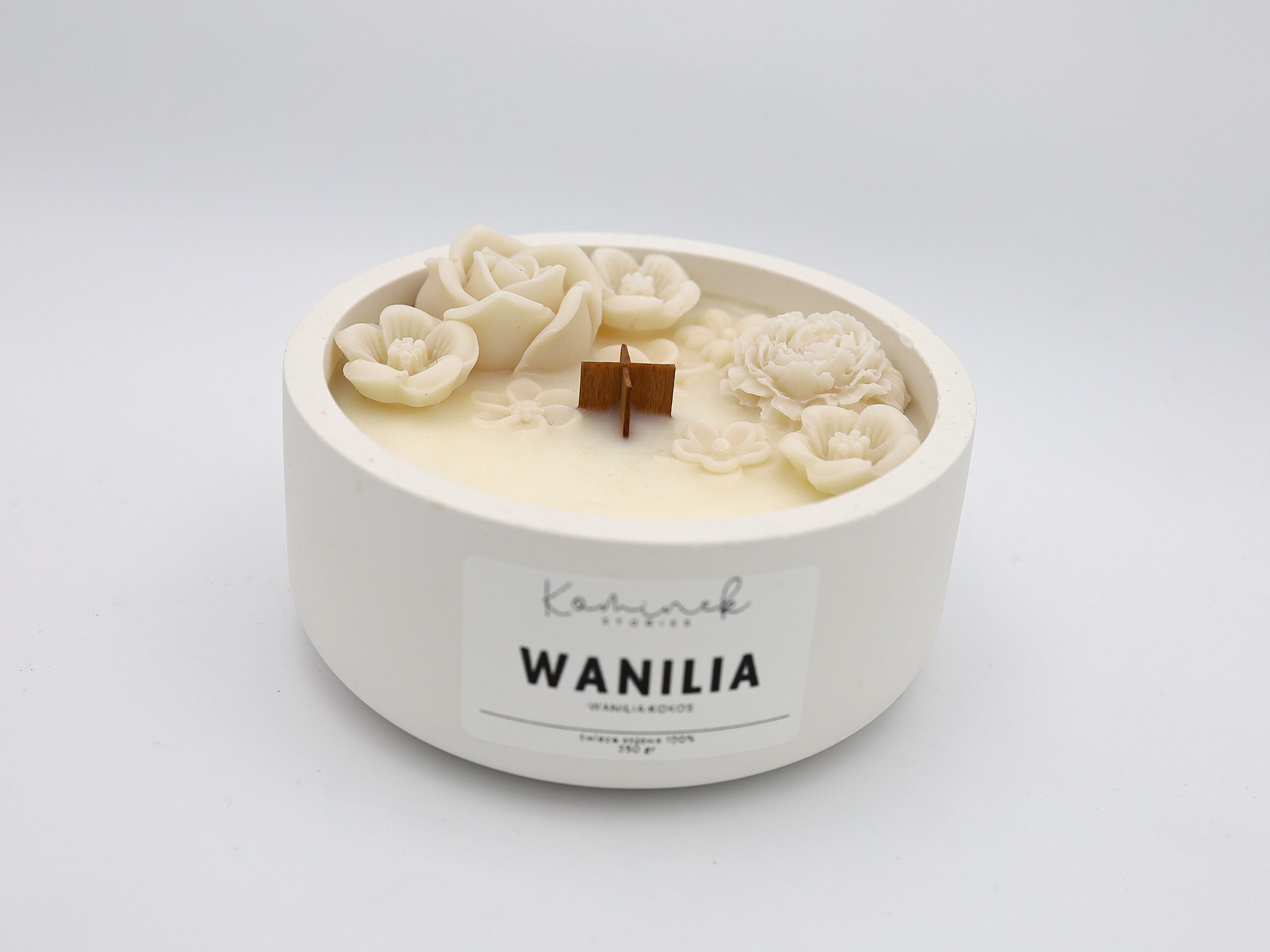 ŚWIECA SOJOWA PREZENT WANILIA 350g
